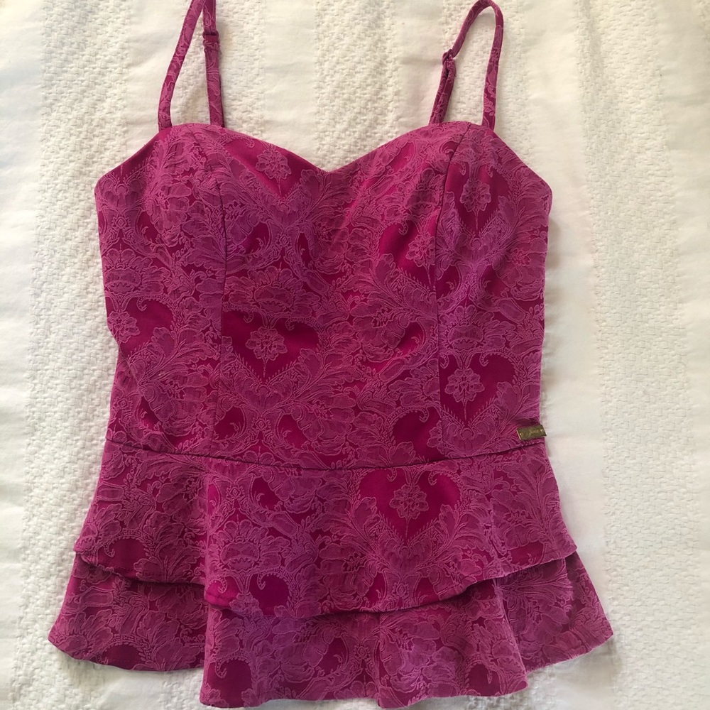 Hot Pink Top With Detail From Guess!